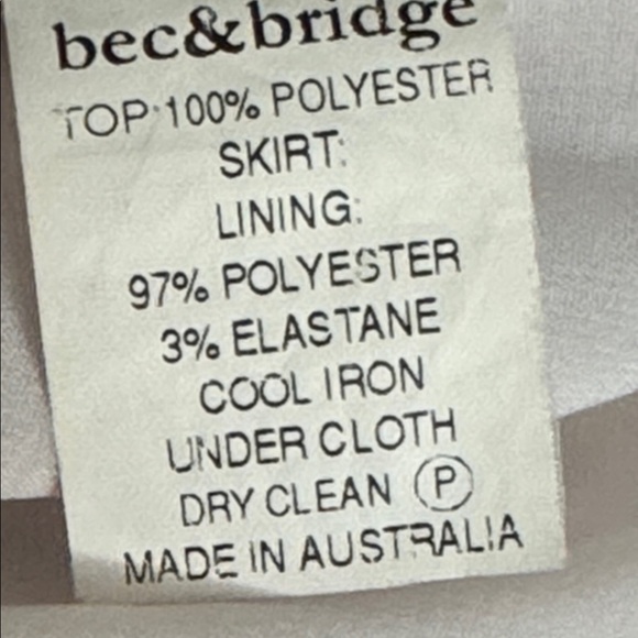 BEC & BRIDGE Gray White Patterned Maxi Dress Cocktail Wedding Party Sleeveless 2 - Picture 7 of 7